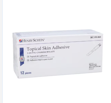 (Box) Topical Skin Adhesive 0.5mL Clear 12/Bx