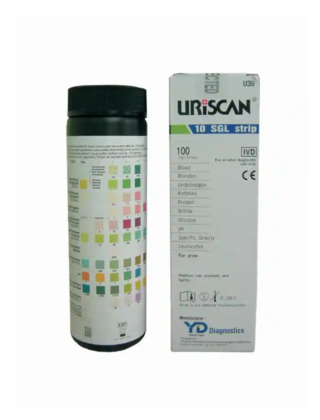 Uriscan Machine (Each) URiSCAN OPTIMA TOUCH-SCREEN URINE ANALYZER + 10 Urinalysis Stri ...