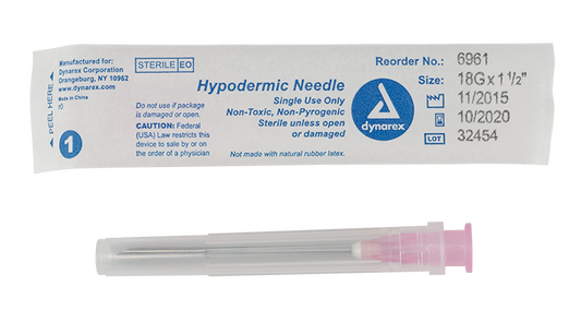 (Box) Hypodermic Needle - Non-Toxic 100/box 10/case