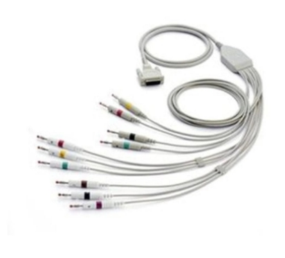 (Each) Welch Allyn 10-Lead ECG Cable, AHA Banana, 1.5 m / 59", For CP50 and CP150