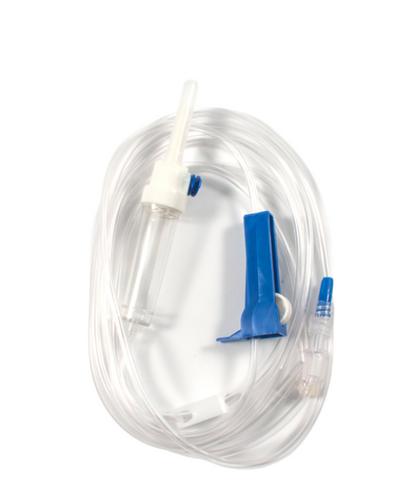 (Box) Dynarex IV Administration Set - 20 Drop, 92", 1 Injection Site, 50/BX