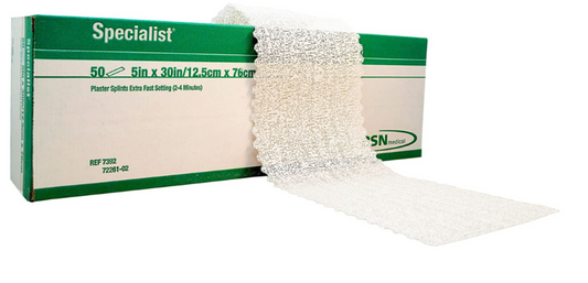 (Box) BSN Medical Specialist X-Fast Plaster Splint, 5" x 30", 50/BX