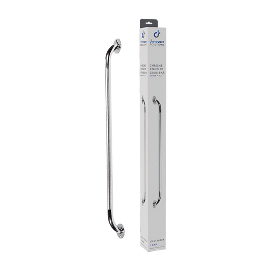 Chrome Knurled Grab Bars – Multiple Lengths – Dynarex SKU 10304-3