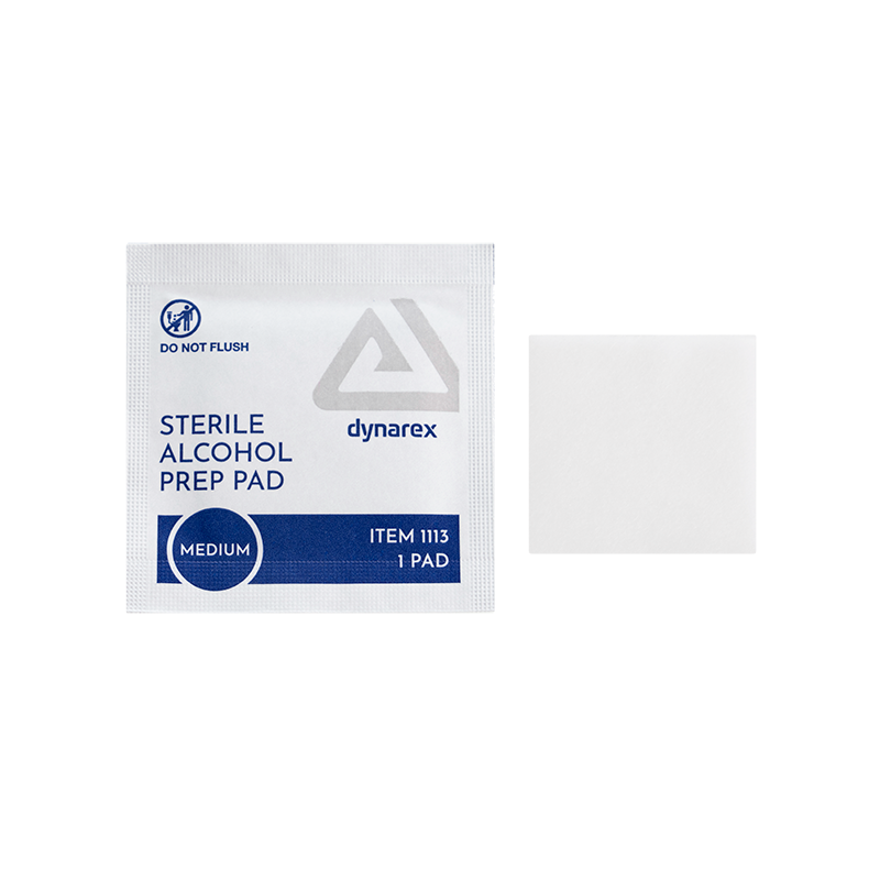 (Case) Sterile Alcohol Prep Pads – Multiple Pack Configurations – Dynarex SKU 1113UB-10