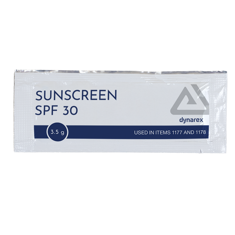 (Case) Sunscreen SPF 30, 3.5g Packets – Multiple Case Packs – Dynarex SKU 1178