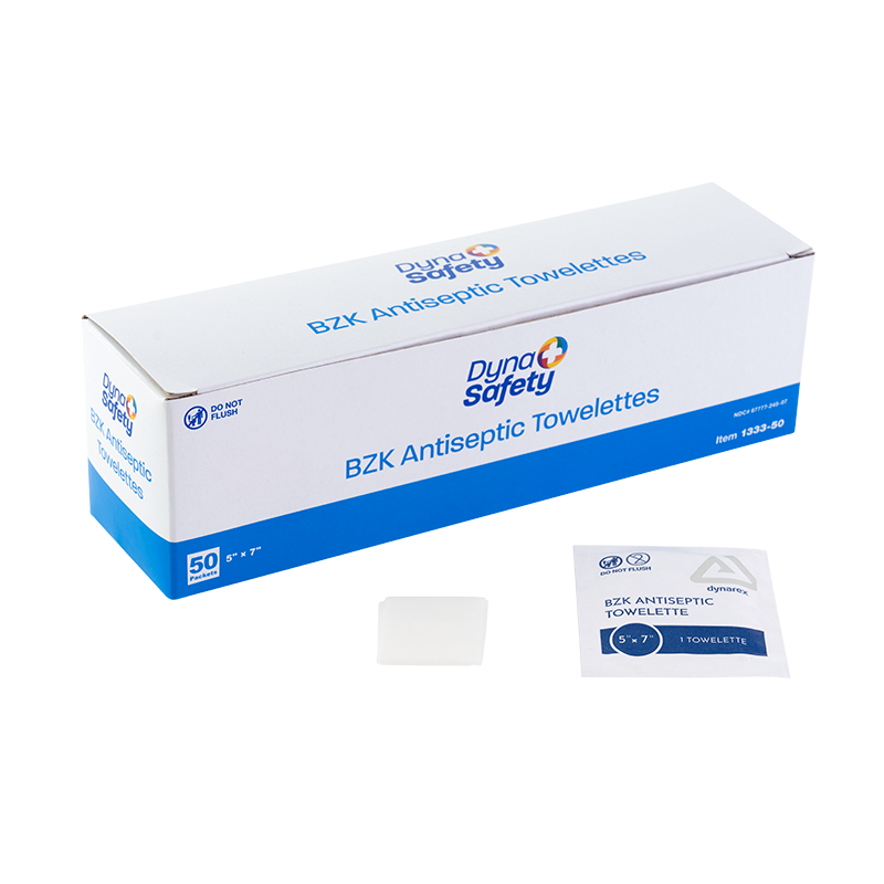 BZK Antispetic Towelettes 5" x 7" (10)– Universal Foil 1333-50