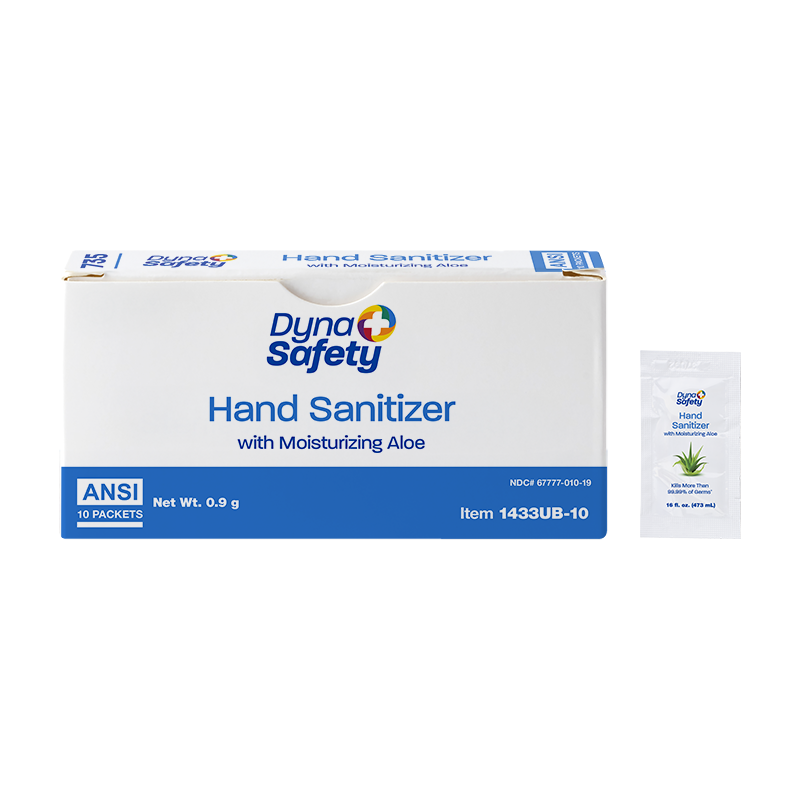 Hand Sanitizer .9 g packet– Universal Foil 1433UB-10