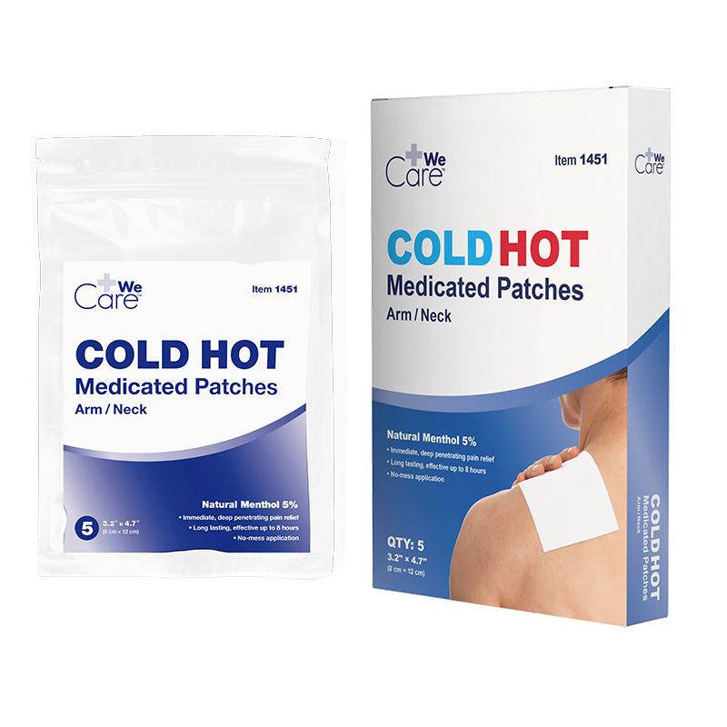 Cold/Hot Medicated Patches – Multiple Sizes – Dynarex SKU 1451