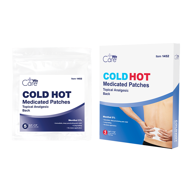 Cold/Hot Medicated Patches – Multiple Sizes – Dynarex SKU 1452