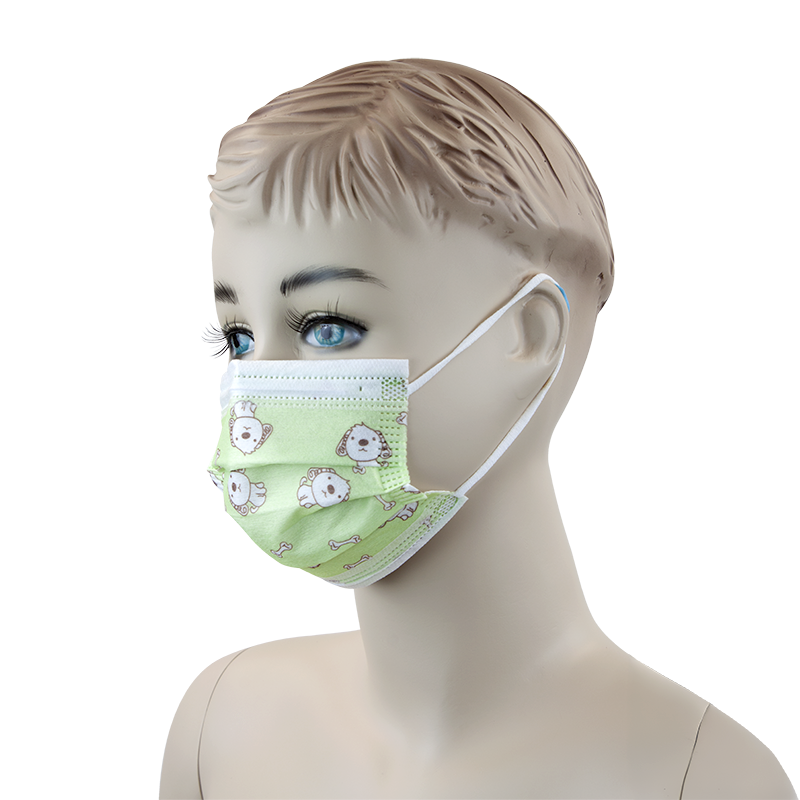 Child Face Masks with Ear Loops – 50/Bx, 12 Bx/Cs – Dynarex SKU 2207-CHDG