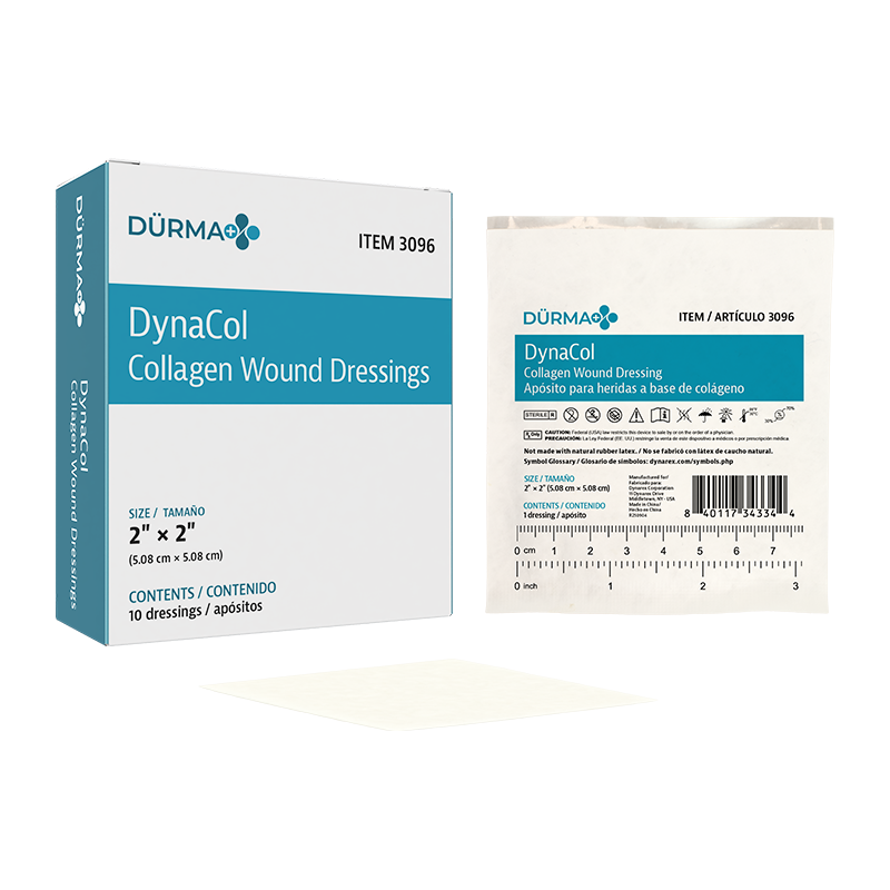 DynaCol Collagen Wound Dressings – Multiple Sizes – Dynarex SKU 3096