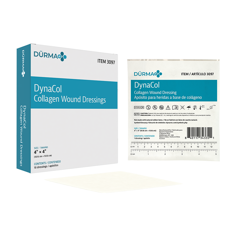 DynaCol Collagen Wound Dressings – Multiple Sizes – Dynarex SKU 3097