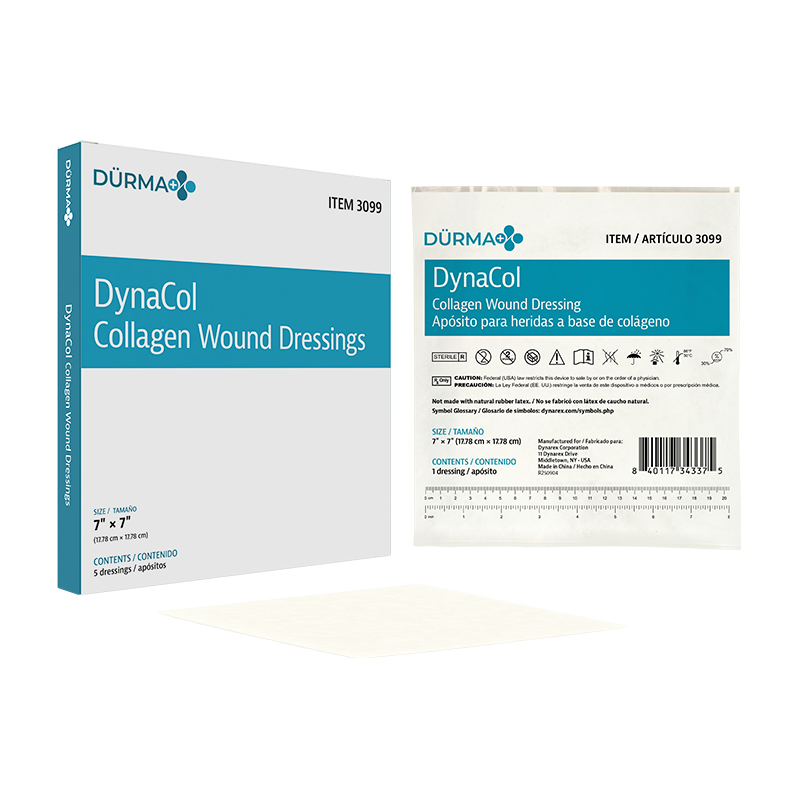 DynaCol Collagen Wound Dressings – Multiple Sizes – Dynarex SKU 3099