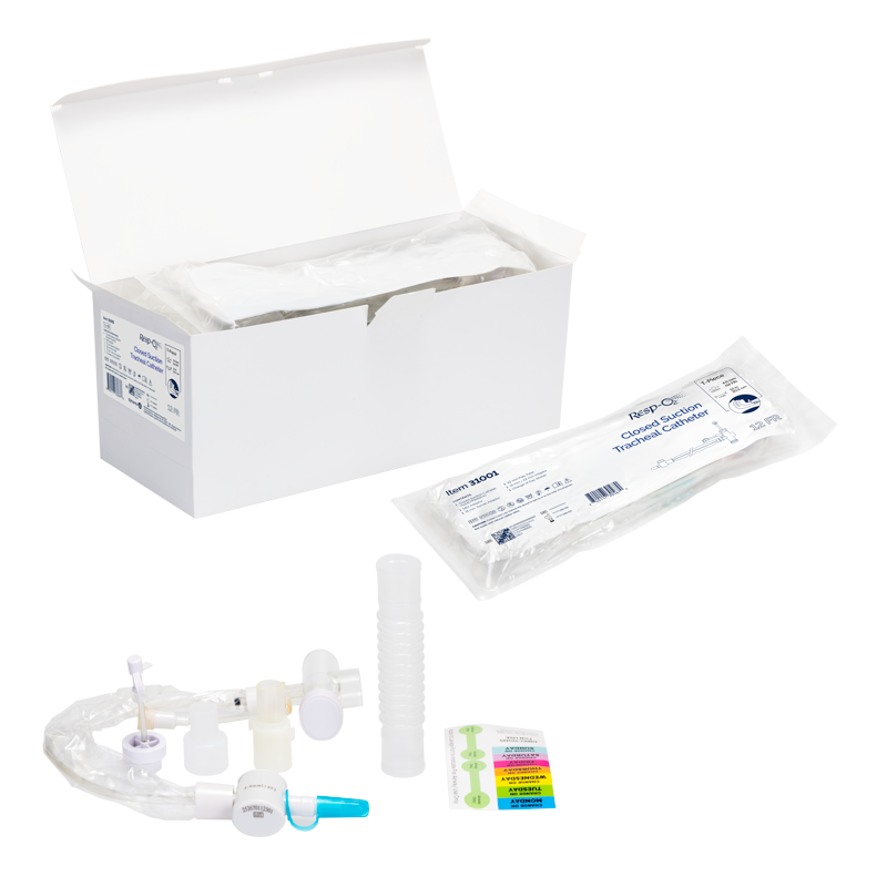 Closed-Suction Tracheostomy Catheters – 10/Bx, 2 Bx/Cs – Dynarex SKU 31001