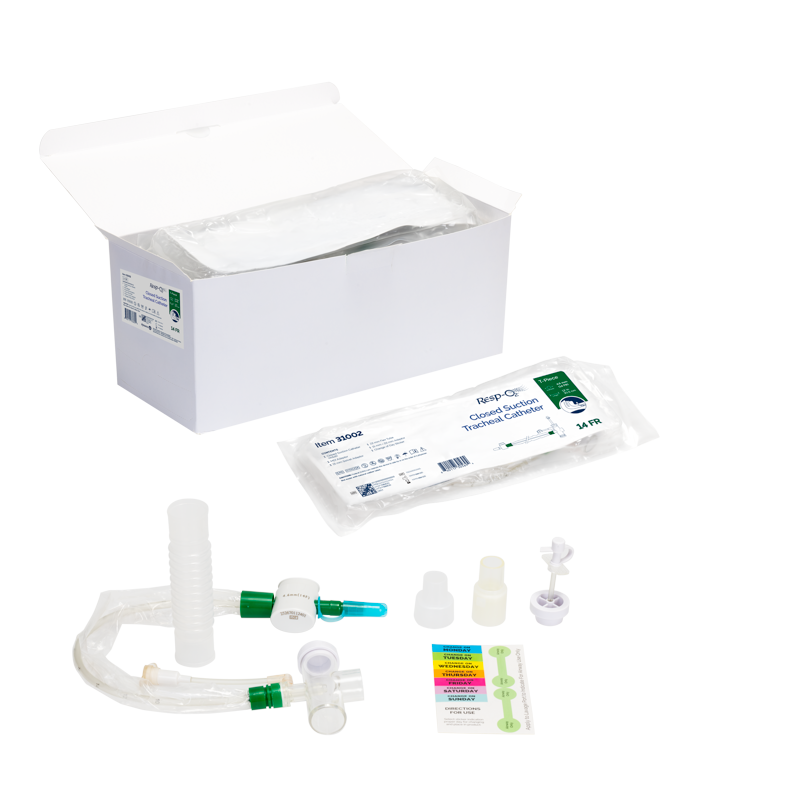 Closed-Suction Tracheostomy Catheters – 10/Bx, 2 Bx/Cs – Dynarex SKU 31002