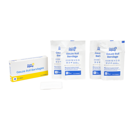 Sterile Gauze Roll Bandages – Multiple Sizes & Case Packs – Dynarex SKU 3192UB-4