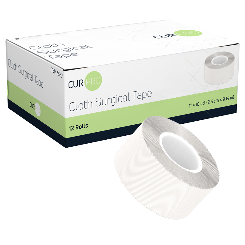(Case) Cloth Surgical Tape – Multiple Sizes & Case Packs – Dynarex SKU 3562