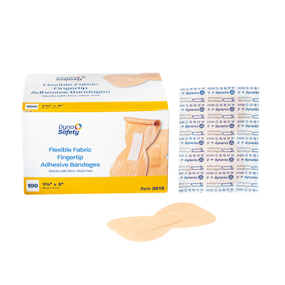 (Case) Sterile Flexible Fabric Adhesive Bandages – Multiple Sizes & Case Packs – Dynarex SKU 3618