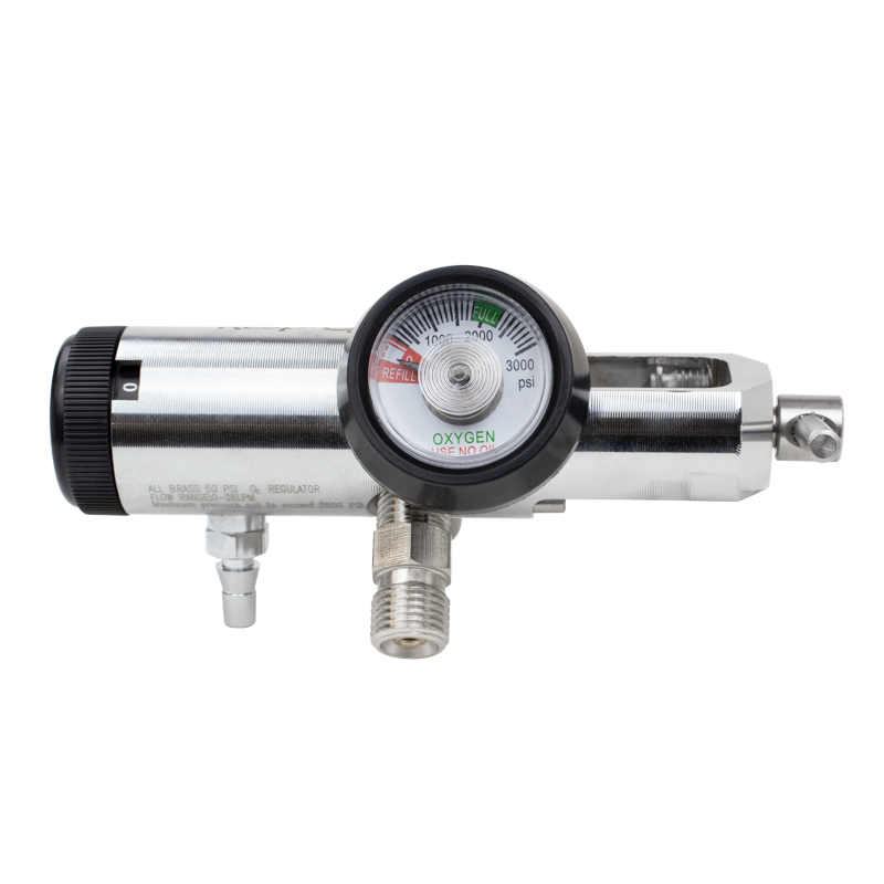 CGA Oxygen Regulators – Multiple Flow Rates & Outlets – Dynarex SKU 36361