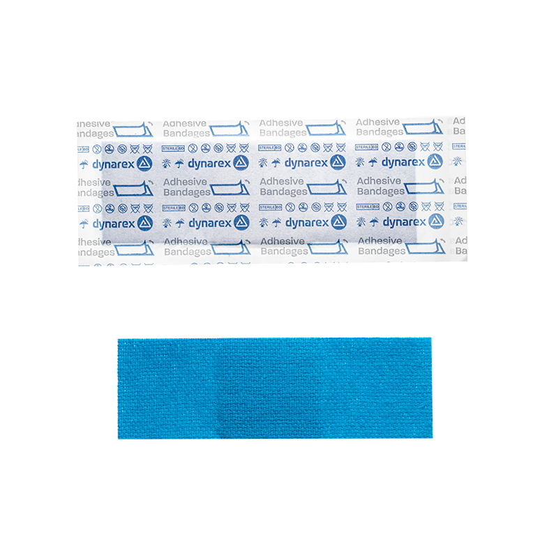(Case) Blue Metal Detectable Bandages – Multiple Styles & Case Packs – Dynarex SKU 3760BULK
