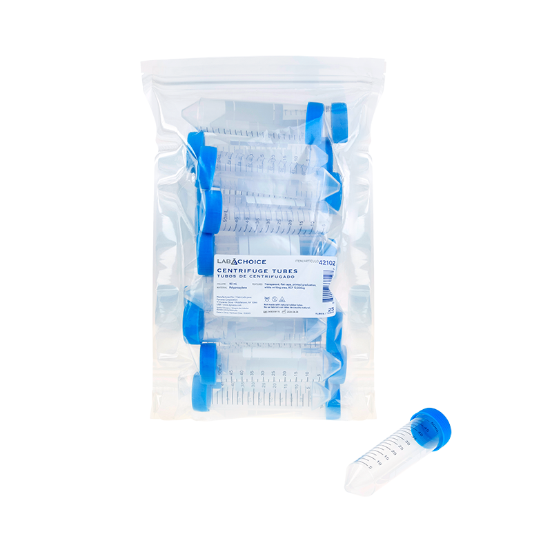 Polypropylene Centrifuge Tubes – 25/Pack, 20 Packs/Cs – Dynarex SKU 42102
