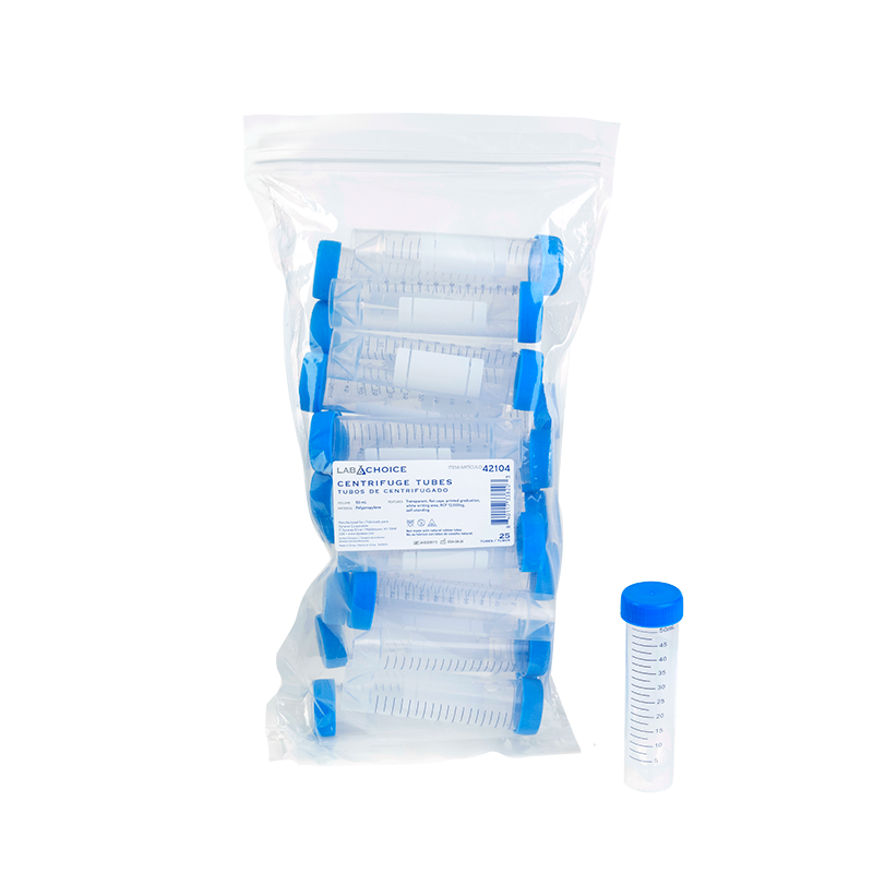 Polypropylene Centrifuge Tubes – 25/Pack, 20 Packs/Cs – Dynarex SKU 42104