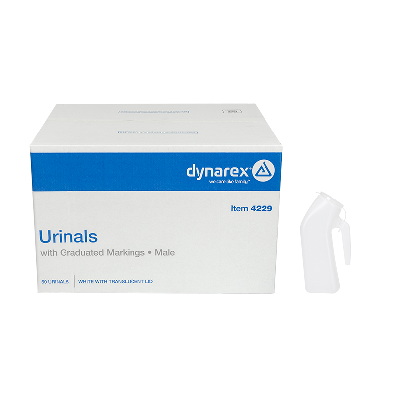 Male Urinals with Graduated Markings – 50/Cs – Dynarex SKU 4229