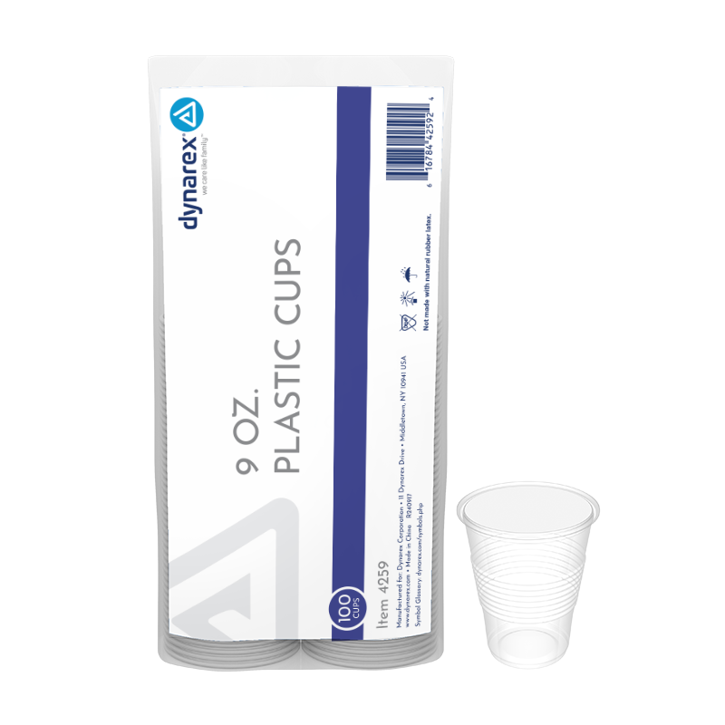 Plastic Drinking Cups – 3 oz & 9 oz – Dynarex SKU 4259