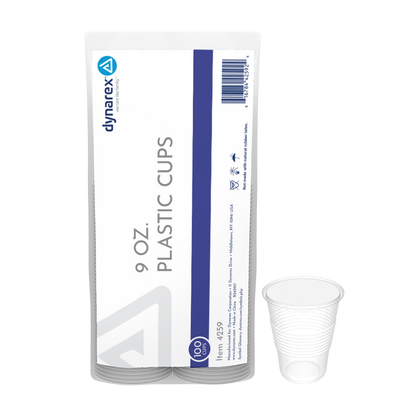 Plastic Drinking Cups – 3 oz & 9 oz – Dynarex SKU 4259