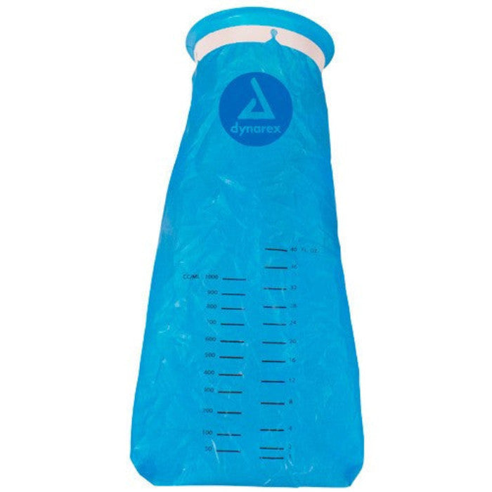 Dynarex 4707 blue emesis bag with plastic mouth ring, 24 per pack, 6 packs per case