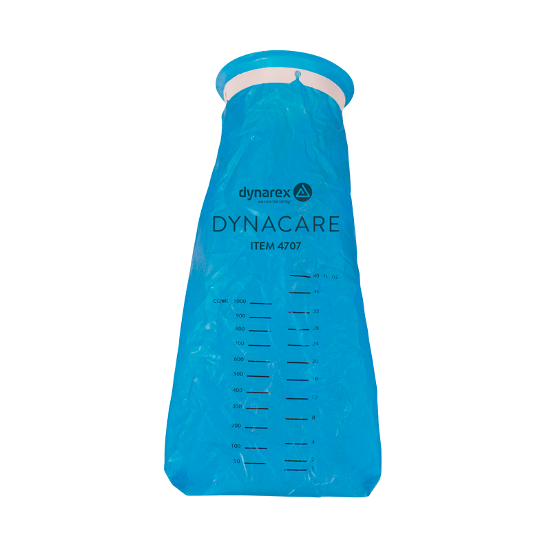 Dynarex 4709 blue emesis bags retail box, 5 per box and 24 boxes per case