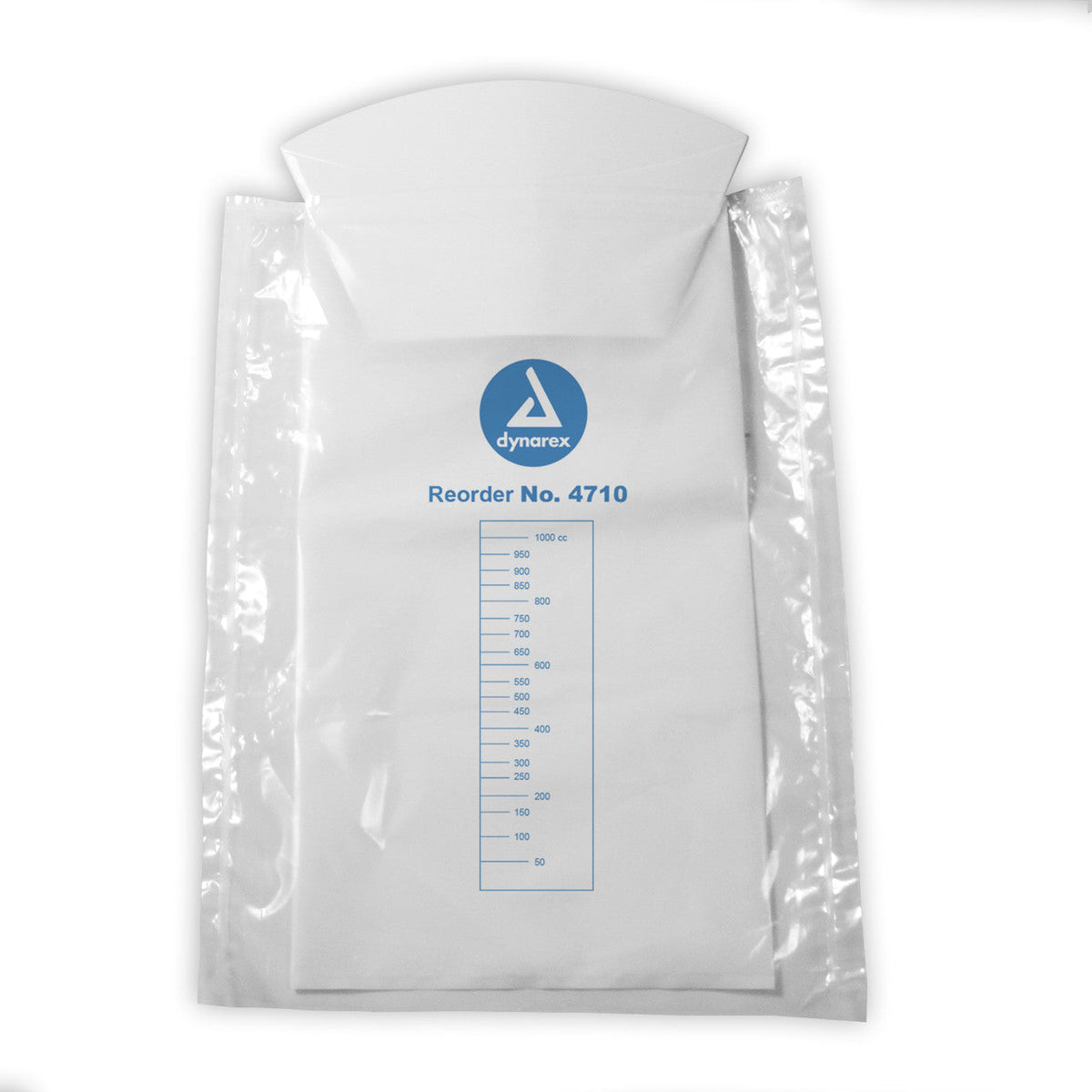 Dynarex 4710 white emesis bag with hand protection, 240 per case