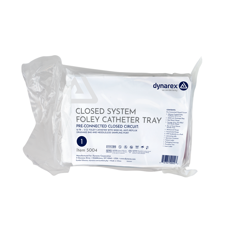 Sterile Closed-System Foley Catheter Trays – 10/Cs – Dynarex SKU 5004