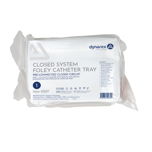 Sterile Closed-System Foley Catheter Trays – 10/Cs – Dynarex SKU 5007