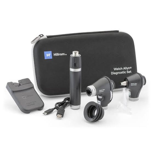 Welch Allyn PanOptic Plus & MacroView Plus 3.5V Diagnostic Set with Rechargeable Handle and Hard Case