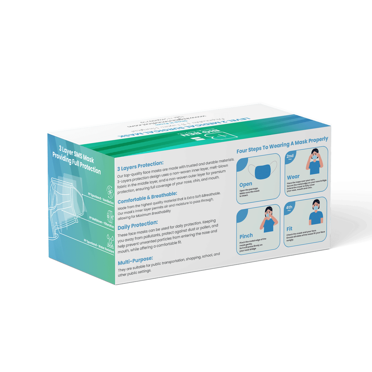 Level Set Mask Buy ASTM Level 2 Disposable Face Masks in Bulk | Best Price | Big Ben ...