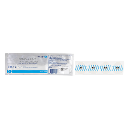(Case) Snap Electrodes - Disposable – Multiple Configurations – Dynarex SKU 7102