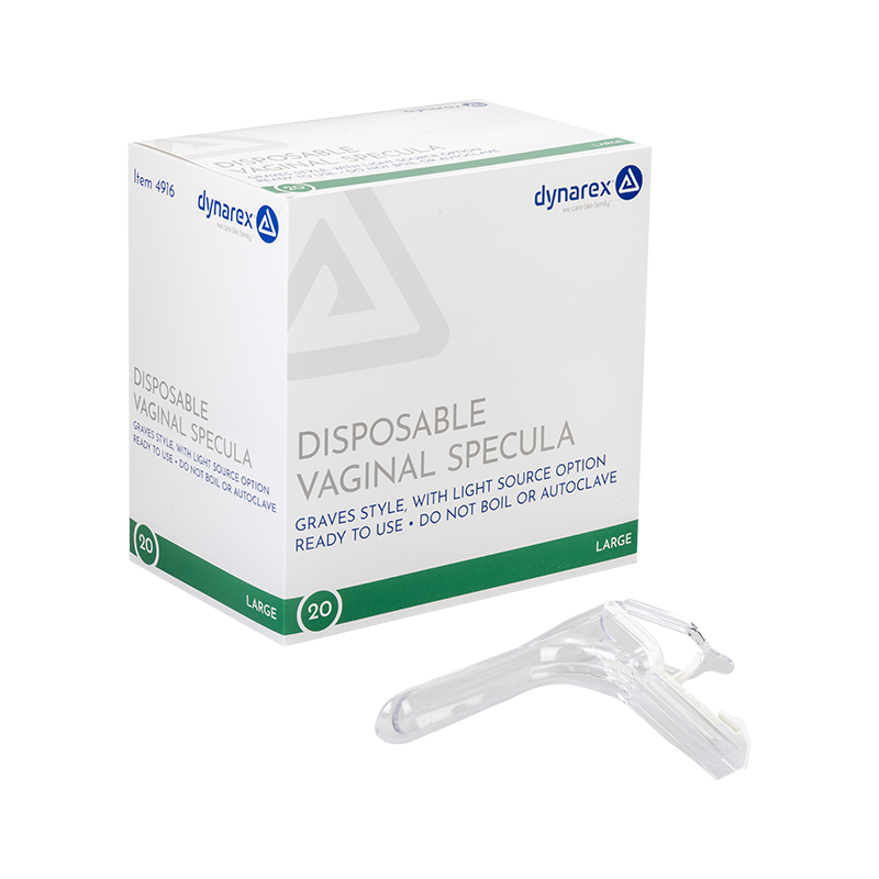 (Case) Vaginal Speculum - Disposable – Multiple Configurations – Dynarex SKU 4916